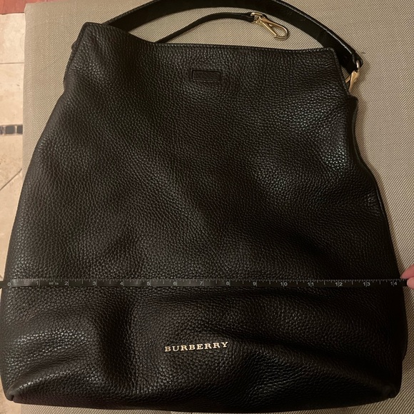 Burberry Black Pebbled Leather Handbag - Picture 7 of 7